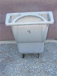 Image 1 cu yd  RUBBERMAID  Tilt Hopper,  Structural Foam - 1 from Bid-on-Equipment.com