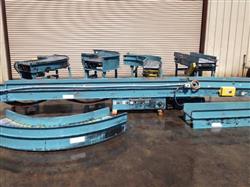 Image 16" Powered Case Incline Conveyor w/ (4) 90^ Curves, Cleated Belt - 1 from Bid-on-Equipment.com