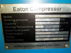 Image 20 HP EATON Rotary Screw Compressor - 2 from Bid-on-Equipment.com