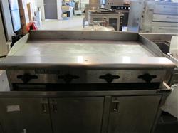 Image 48" AMERICAN RANGE ARMG-48 Commercial Natural Gas Flat Top Griddle - 1 from Bid-on-Equipment.com
