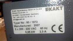 Image EXAKT 80 3 Roll Mill - 2 from Bid-on-Equipment.com