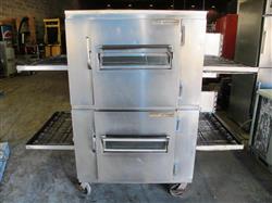 Image LINCOLN Impinger 1000 Natural Gas Double Stack Conveyor Pizza Oven - 1 from Bid-on-Equipment.com