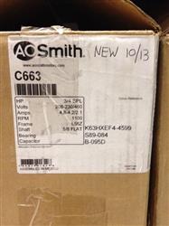 Image A.O. SMITH C663 Condensor Motor, 208-230/480  - 1 from Bid-on-Equipment.com