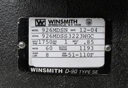 Image .85 HP WINSMITH 926MDSN Speed Reducer, Ratio 60:1 - 5 from Bid-on-Equipment.com