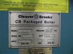 Image 2-300 HP CLEAVER BROOKS CEW-700 Steam Boilers - 2 from Bid-on-Equipment.com