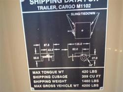 Image SILVER EAGLE M1102 Two Wheeled Cargo Trailer - 2 from Bid-on-Equipment.com