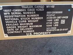 Image SILVER EAGLE M1102 Two Wheeled Cargo Trailer - 6 from Bid-on-Equipment.com