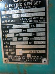 Image 12.5 KVA ONAN 12.5JC-5GR1-55AA Generator - 6 from Bid-on-Equipment.com