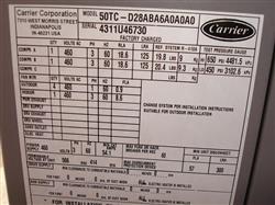 Image CARRIER Weathermaker 50TC Rooftop Electric Cooling Units (Lot of 3) - 10 from Bid-on-Equipment.com