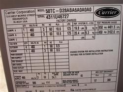 Image CARRIER Weathermaker 50TC Rooftop Electric Cooling Units (Lot of 3) - 9 from Bid-on-Equipment.com