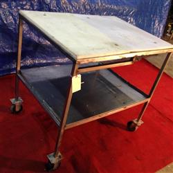 Image Stainless Steel Table On Wheels With Poly Top - 2 from Bid-on-Equipment.com