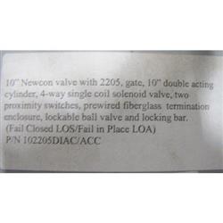 Image 10in OD NEWCON Knife Gate Slurry Valve - Unused - 6 from Bid-on-Equipment.com