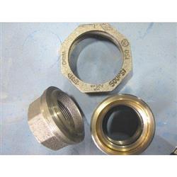 Image Lot of 1.5in NPT Malleable Iron Pipe Unions - 2 from Bid-on-Equipment.com