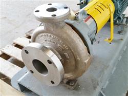 Image 3HP DURCO Flowserve Stainless Centrifugal Pump - 1K3X1.5-8 Mark 3 STD - 2 from Bid-on-Equipment.com