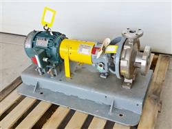 Image 3HP DURCO Flowserve Stainless Centrifugal Pump - 1K3X1.5-8 Mark 3 STD - 1 from Bid-on-Equipment.com