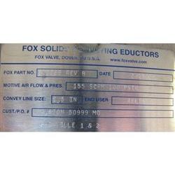 Image 2.5in FOX Venturi Eductor for Pneumatic Conveying - Stainless Steel  - 3 from Bid-on-Equipment.com