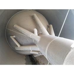 Image 2000 Cu. Ft. SEMCO Aluminum Plastic Pellet Gravity Blender - 9.5ft OD X 46ft Tall  - 10 from Bid-on-Equipment.com