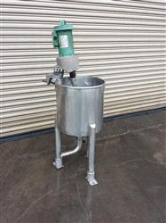 Image 20 Gallon Stainless Steel Slurry Mixing Tank With Coned Bottom - 8 from Bid-on-Equipment.com