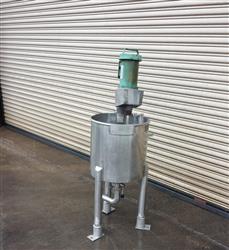 Image 20 Gallon Stainless Steel Slurry Mixing Tank With Coned Bottom - 1 from Bid-on-Equipment.com