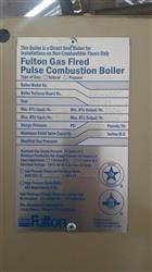 Image FULTON Pulse Condensing Hydronic Hot Water Boiler - PHW 1000 - 2 from Bid-on-Equipment.com