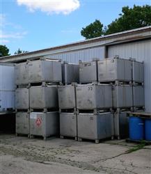 Image 350 Gallon IBC Stainless Steel Totes  - 3 from Bid-on-Equipment.com