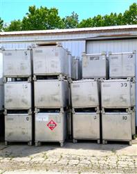 Image 350 Gallon IBC Stainless Steel Totes  - 4 from Bid-on-Equipment.com