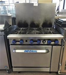 Image IMPERIAL 6 Burner Gas Stove  - 2 from Bid-on-Equipment.com