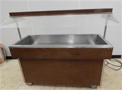 Image Restaurant Buffet Table With Sneeze Guard On Casters - 1 from Bid-on-Equipment.com