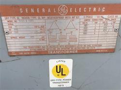 Image GENERAL ELECTRIC Transformer - 2 from Bid-on-Equipment.com