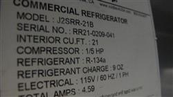 Image COLD TECH J2SRR-21B Refrigerator - Two Solid Half Double Door Refrigerator - 4 from Bid-on-Equipment.com