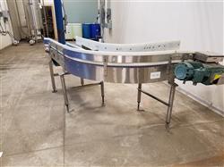 Image Modular 90 Degree Motorized Conveyor Curve - Stainless Steel - 1 from Bid-on-Equipment.com
