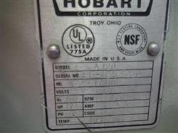 Image 12 Qt. HOBART A 120 Mixer with Stainless Steel Bowl, Hook, Paddle  - 2 from Bid-on-Equipment.com
