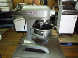 Image 12 Qt. HOBART A 120 Mixer with Stainless Steel Bowl, Hook, Paddle  - 1 from Bid-on-Equipment.com