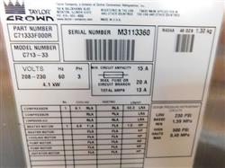Image TAYLOR C713-33 Ice Cream Soft Serve Machine - 7 from Bid-on-Equipment.com