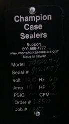 Image CHAMPION 700-27 King Size Case Sealer - Top and Bottom - 3 from Bid-on-Equipment.com