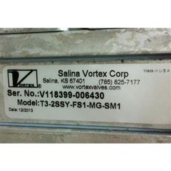 Image 3in SALINA VORTEX Flex Tube Diverter Valve - Stainless Steel, T3 Quantum Series  - 3 from Bid-on-Equipment.com