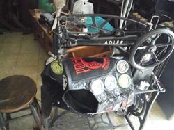 Image ADLER Long Arm 30-1 Black Leather Shoe Patching Sewing Machine with the Treadle Stand - 18 from Bid-on-Equipment.com