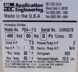 Image AEC PSA-7.5 Air-Cooled Chiller - 4 from Bid-on-Equipment.com