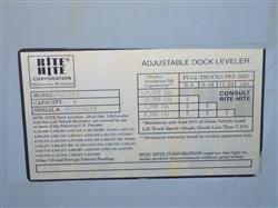 Image RITE HITE MQ1086 Dock Leveler - 4 from Bid-on-Equipment.com