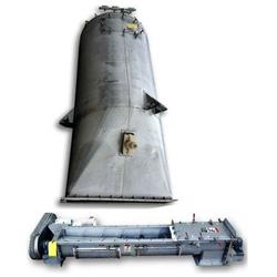Image 9in X 10ft L Sanitary Screw Feeder Auger with 90 Cu. Ft. Stainless Steel Hopper - 1 from Bid-on-Equipment.com