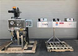 Image PDC 50ER Neck Bander, Shrink Sleeve Labeler with PDC 72in Stainless Steel Heat tunnel - 1 from Bid-on-Equipment.com