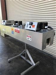Image PDC 50ER Neck Bander, Shrink Sleeve Labeler with PDC 72in Stainless Steel Heat tunnel - 4 from Bid-on-Equipment.com