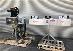 Image PDC 50ER Neck Bander, Shrink Sleeve Labeler with PDC 72in Stainless Steel Heat tunnel - 8 from Bid-on-Equipment.com
