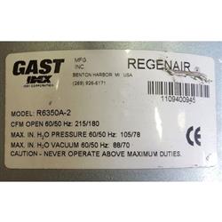 Image 5 HP GAST IDEX R635OA-2 Regenair Regenerative Blower - 215 CFM at 105in SP - 4 from Bid-on-Equipment.com