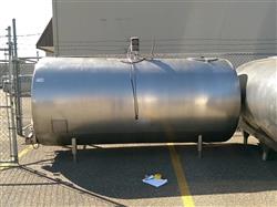 Image 1250 Gallon Horizontal Milk Tank - Stainless Steel - 9 from Bid-on-Equipment.com