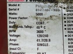 Image COLEMAN PM0525202.02/MAXA 5000ER Electric Generator - 5 from Bid-on-Equipment.com
