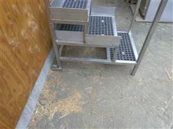 Image Stainless Steel Stairs - 58in H X 27in W X 40in D - 4 from Bid-on-Equipment.com
