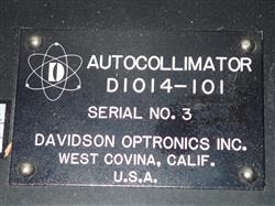 Image DAVIDSON OPTRONICS INC. D1014-101 Autocollimator - 6 from Bid-on-Equipment.com