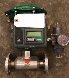 Image 3/4in FISHER Flanged Control Valve - Pneumatic Globe Valve - 1 from Bid-on-Equipment.com