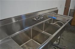 Image ATLANTA CULINARY EQUIPMENT 3 Compartment Sink - 2 from Bid-on-Equipment.com